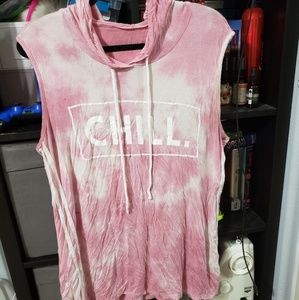Pink chill sleeveless shirt